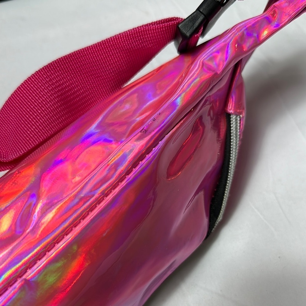 Pink Holographic Fanny Pack with Adjustable Strap - Picture 10 of 10